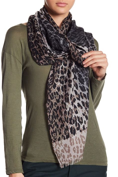 animal print cashmere scarf.